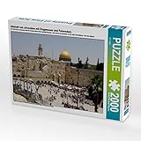 CALVENDO Puzzle Altstadt von Jerusalem mit Klagemauer und Felsendom - 2000 Teile Foto-Puzzle für glückliche Stunden