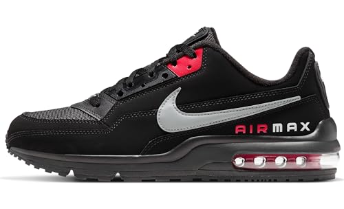 Nike Mens AIR MAX LTD 3 Running Shoe, Black/LT Smoke Grey-University RED,40 EU