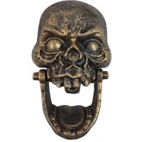 Türklopfer Totenkopf Gothik Gusseisen Schädel Antik-Stil Skull Halloween