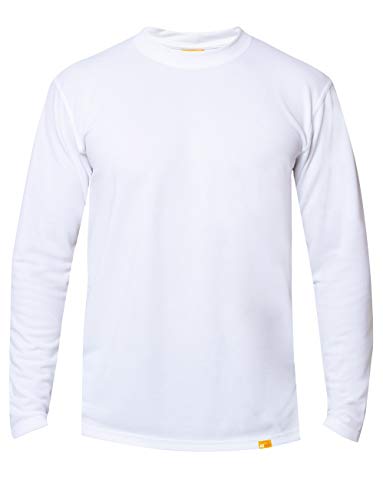 iQ-UV Herren 50+ Sonnenschutz mit Rundhals, Regular Geschnitten T-Shirt Langarm Uv, white, XL/54