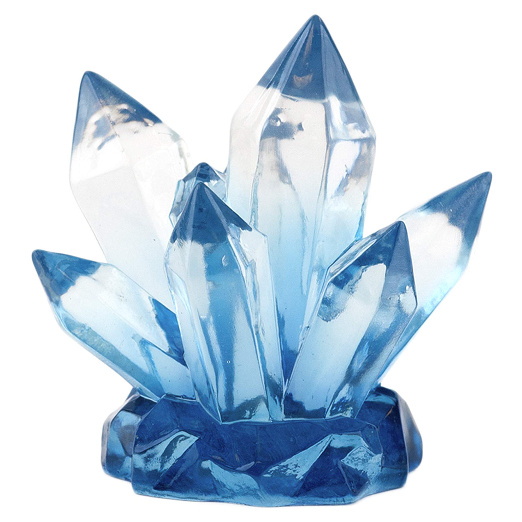 Penn Plax Deco-Replicas Crystal Cluster and Crystal Cave Aquarium Decorations (Sapphire Blue, Crystal Cluster)