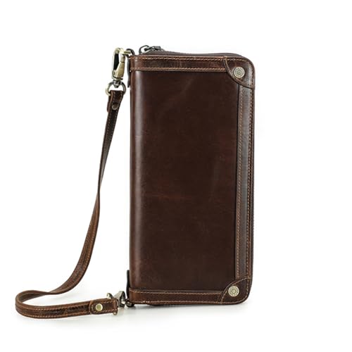 GHQYP Exquisite Brieftasche, modisch, lässig, Leder-Clutch, bietet Platz für 6,7-Zoll-Handys, Langer Abschnitt, Erwachsene, Jugendliche, Familien-Clutch