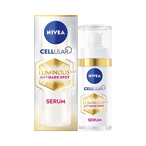 NIVEA Cellular LUMINOUS 630 Anti-Dark Spot Advanced Treatment Serum (30 ml), Gesichtsserum für Frauen zum Entfernen dunkler Flecken im Gesicht, Gesichtsserum für strahlende Haut