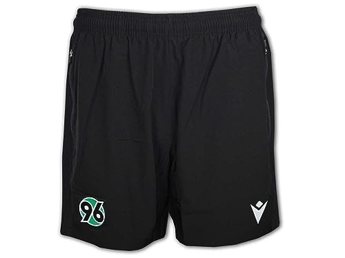 Macron Hannover 96 Travel PL Bermuda schwarz H96 Freizeit Training Short, Größe:M