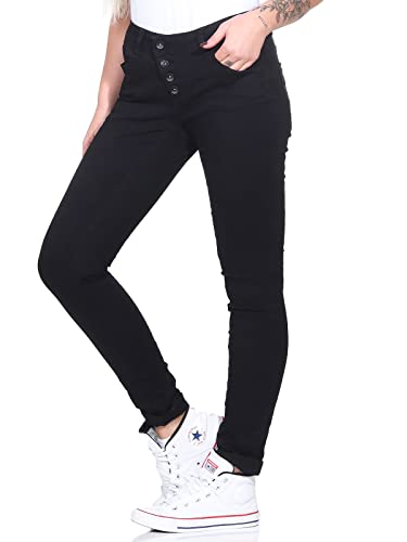Buena Vista Jeans Hosen Damen - Malibu - Stretch Twill - Black - schwarz - Gr. S