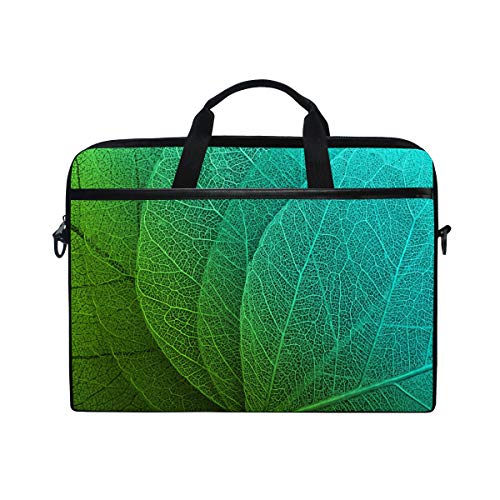 LUNLUMO Macro Leaves Background 38,1 cm (15 Zoll) Laptop- und Tablet-Tasche, strapazierfähige Tablet-Hülle für Business/College/Damen/Herren