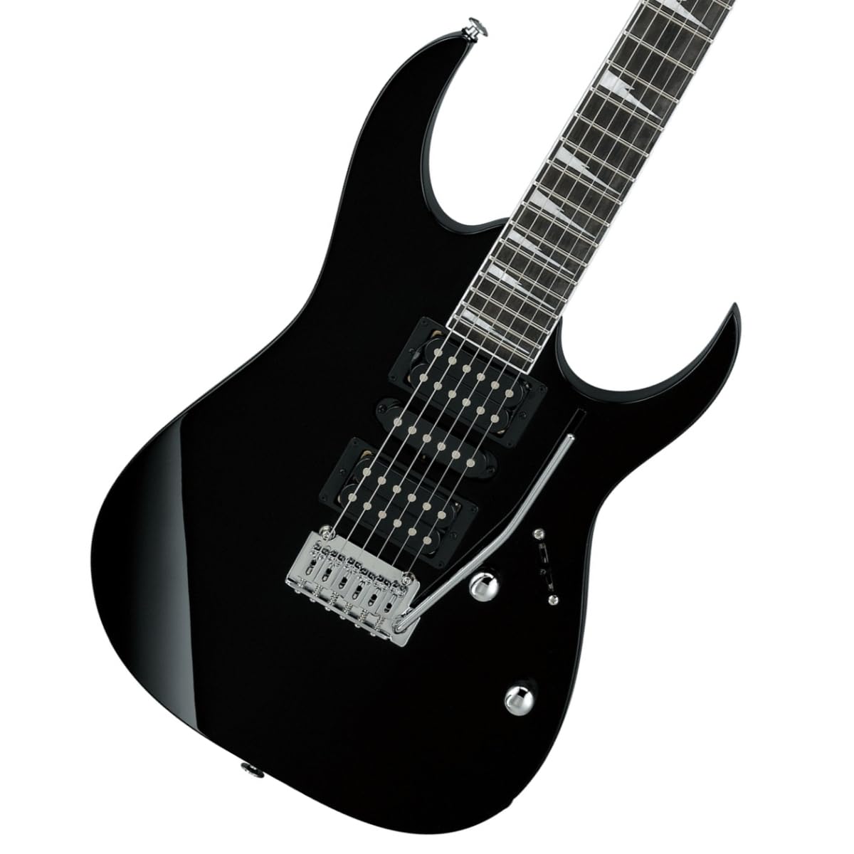 IBANEZ GIO Serie Elektrische Gitarre - Preiswertes RG Modell geeignet für Rock und Metal, in Black Night (GRG170DX-BKN)
