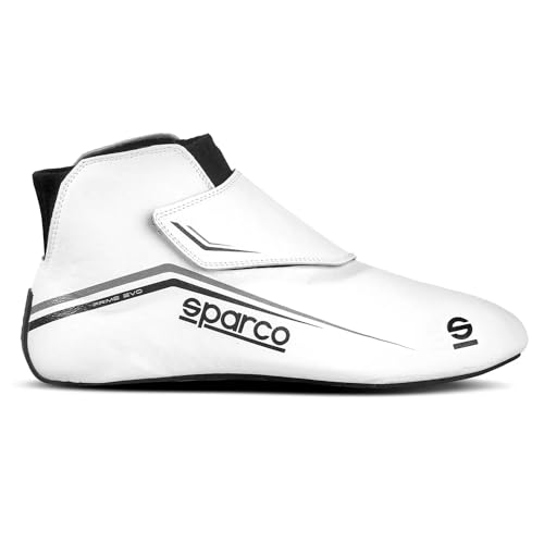 Sparco Unisex Stiefel Prime Evo Größe 43, Weiß Bootsschuh, Standard, EU