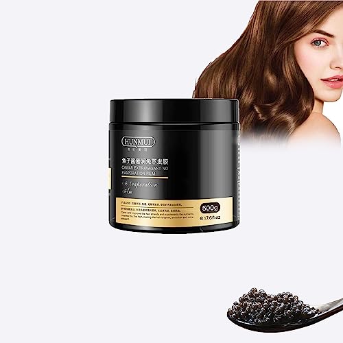 Hunmui Caviar Hair Mask, Deep Moisturizer Non-Steaming Hair Mask, Repair Dry And Frizzy Hunmui Caviar Hair Mask, Caviar Hair Mask Repair Dry and Frizzy Non-Sleeping Soft Conditioner (1PC)