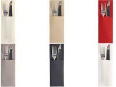 PAPSTAR Servietten-Tasche ROYAL Collection, sand hochwertige Premium-Serviette mit Besteck-Falzung in - 1 Stück (89415)