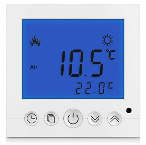 SM-PC®, Digital Thermostat Raumthermostat Fußbodenheizung Wandheizung LED blau #a30