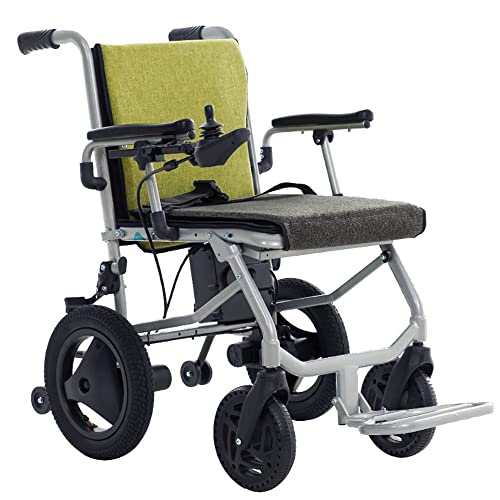 14 Kg Elektrischer Rollstuhl, Tragbarer Rollstuhl Aus Aluminiumlegierung FüR äLtere Menschen Und Behinderte, 2 Sekunden Schnelles Zusammenklappen, Reichweite: 20 Km, Elektromagnetische Bremse