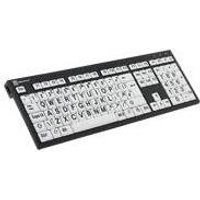 LogicKeyboard XL Print NERO - Tastatur - German QWERTZ - Schwarz auf Weiß (LKB-LPBW-BJPU-DE) (geöffnet)