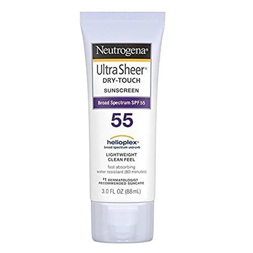 Neutrogena Ultra Sheer Dry-Touch Sunscreen, SPF 55, 3 Ounces (Pack of 2) by Neutrogena