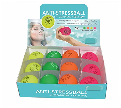 Pflegehome24® Anti-Stress display a 12 stück - Streßball, Anstistressball, Stressball