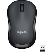 Logitech M220 Silent - Maus - optisch - 3 Tasten - kabellos - 2.4 GHz - kabelloser Empfänger (USB) - Anthrazit