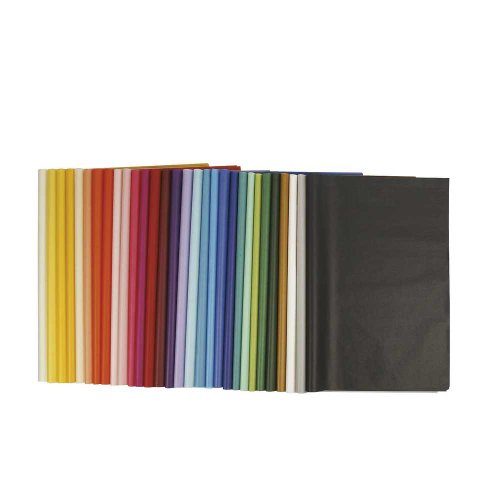 Seidenpapier, Bogen 50x70 cm, 14 g, verschiedene Farben, 300 Bögen