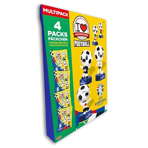 Topps UEFA Euro 2024 - I Love Football - Multipack (4 Päckchen Figuren)
