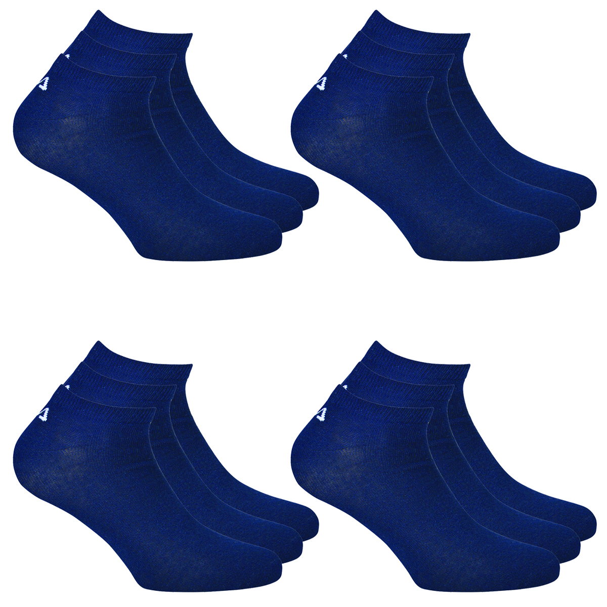 Fila® 6 Paar Socken, Invisible Sneakers Unisex, 35-46 Einfarbig - Farbenauswahl: Farbe: Marine | Größe: 35-38 (3-5 UK)