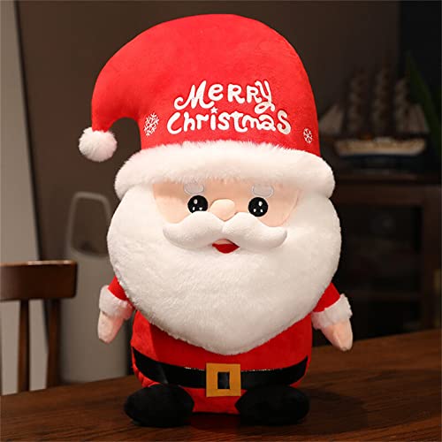 TROYSINC Kuscheltier Weihnachten, Weihnachtsmann Plüschtiere Plüschpuppe, Cartoon Wurfkissen mit Füllung, Weihnachten Plüsch Spielzeug Geschenke für Kinder (35 cm)