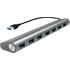 LOGILINK UA0308 - USB 3.0 7-Port Hub, Aluminium, USB-A-Kabel