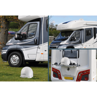 Maxview mxl023 VuQube 2 voll Automatische, tragbar/Dach Halterung Caravan Wohnmobil SAT mit Twin-LNB - Weiß