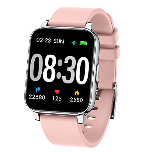 SUPBRO Smartwatch Damen, 1.69'' HD Screen Fitness Tracker Uhr IP67 Wasserdicht Fitnessuhr mit Pulsuhr Schlafmonitor SpO2 Schrittzähler Kalorien, Sportuhr Smart Watch für Android iOS