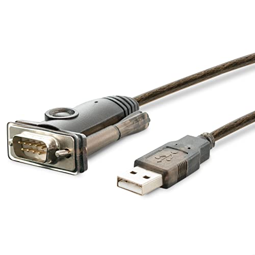 Plugable USB Seriell Adapter kompatibel mit Windows, Mac und Linux (RS-232 DB9 Steckerbuchse, Prolific PL2303HX Rev D Chipsatz)
