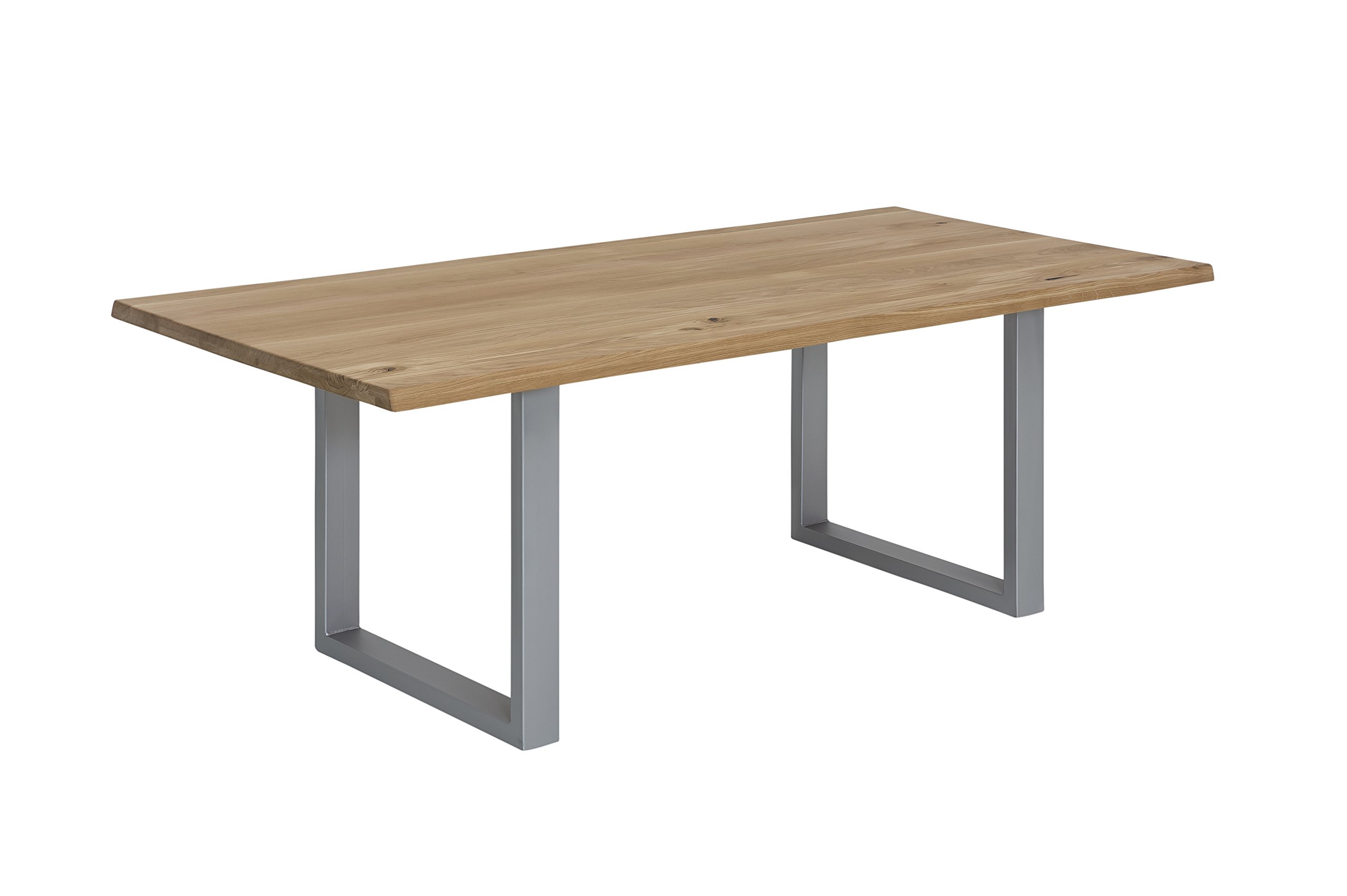 Sit Möbel Tisch, Metall, Silber, 180x90 cm