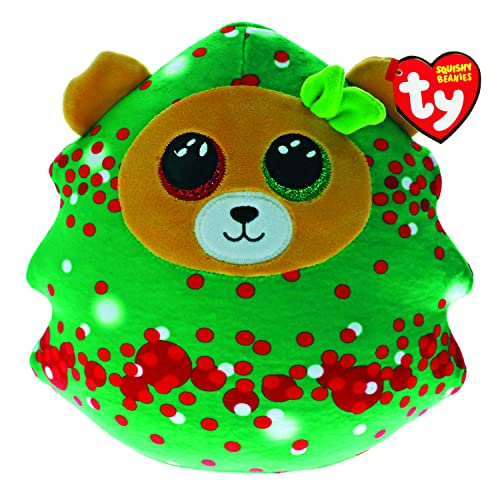 TY Plush - Squishy Beanies Winter Collection - Everett The Christmas Tree Bear (Large) (TY39406)