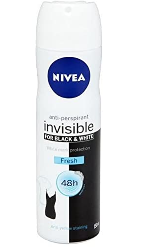 6er Pack - Nivea Deospray Woman - Invisible Black & White Fresh - 150ml