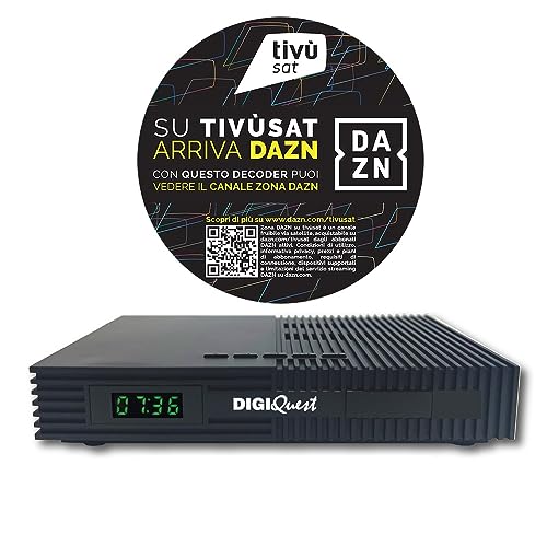 Digiquest Tivùsat Ti9 DVB-S2 mit 2 in 1 Fernbedienung schwarz