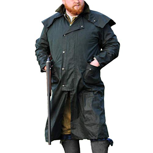 GAME Wax Stockman Long Cape Olive