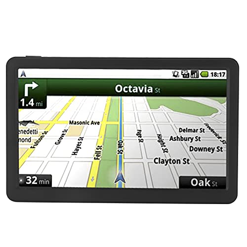Auto-GPS-Navigation, Universeller Europäischer Kartennavigator, 9 Zoll GPS Navigatoren mit 800x480 Auflösung, 2D-Kartenanzeige mit Mehrsprachiger Sprachführung, 256 MB+8 GB Auto-Stereo-Radio
