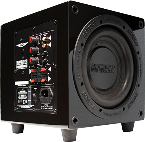Earthquake Sound MiniMe-P8-V2 Subwoofer Klasse D Verstärker mit Frequenz bis zu 27 Hz, Schwarz