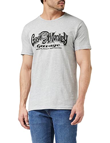 Gas Monkey Garage Herren T-Shirt OG Logo Grau Gr. XXL, grau