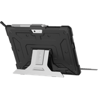 UAG Metropolis Series Rugged Case for Microsoft Surface Go - Black - Hintere Abdeckung für Tablet - widerstandsfähig - Aluminium - Schwarz - für Microsoft Surface Go