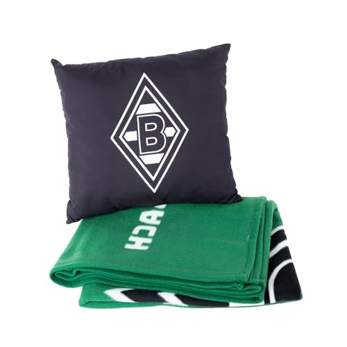 Borussia Mönchengladbach VFL BMG Fan-Bundle Kissen & Fleecedecke