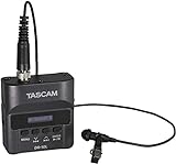 Tascam DR-10L Diktiergerät, mit Flash-Speicherkarte, schwarz (10 Stunden Aufnahme: High Quality (HQ), Low Quality (LQ), Super High Quality (SHQ), PCM, WAV, 88 dB, 20-22000 Hz, USB)