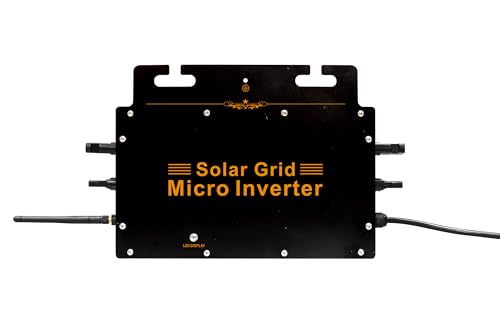 SolaMr 600W Grid Connect Wechselrichter Solar Micro Wechselrichter 120V/230V Auto, WiFi - Microinverter mit App-Überwachung für Home Outdoor PV Panel-600W