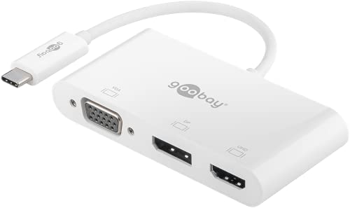 GOOBAY 52418 - Adapter USB-C > HDMI+VGA+PD, 4K 60 Hz