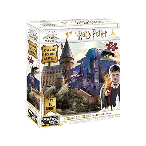 University Games U08568 Harry Potter Hogwarts Day to Night Rubbel-Puzzle