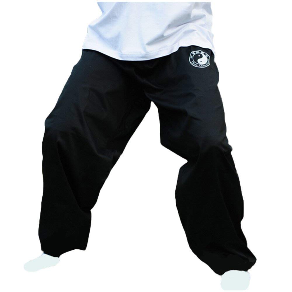 G-LIKE Kampfsport Taiji Training Hose - Chinesische Kampfkunst Chenjiagou Tai Chi Kung Fu Qigong Shaolin Weite Beine Knickerbocker Graziöse Uniform für Damen Herren (M)
