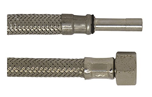 Armaturenschlauch für den Anschluss eines Wasserhahnes | 10 mm x 3/8 Zoll x 1500 mm | Flexschlauch | Verbindungsschlauch | Anschlussschlauch Armatur