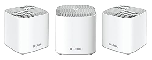 D-Link COVR-X1863 COVR AX1800 Whole Home Mesh Wi-Fi 6 System (3-Pack) (bis zu 600 m2, 2 Gigabit Ports, MU-MIMO, WPA3, Parental Controls, kompatibel mit Alexa und Gooogle Assistant)