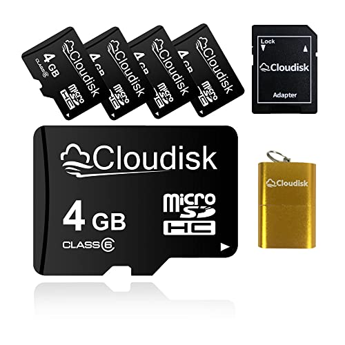 5X 4 GB Micro SD-Karte 4 GB MicroSD-Speicherkarte Class4, Massenverkauf 5pack