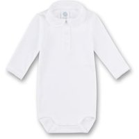 Sanetta Unisex Baby 1/1 w.Collar Formender Body, Weiß (White 10.0), 86