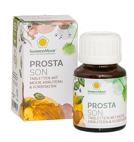 SonnenMoor Prostatafein Tabletten - 30 Stück - natürliche gepresste Moortabletten zum Einnehmen für den Mann