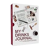 Suck UK Drinks Journal Book | Wine Tasting Journal Notizbuch & Home Bar Accessories | Drink Gifts for Dad | Bullet Journal for Beer, Spirits or Whisky Tasting | Fun Wine Journal & Cocktail Book