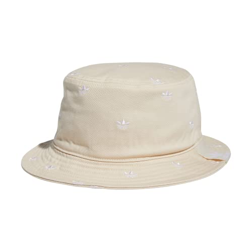 adidas Originals Washed Bucket Hat, Wonder White/White, One Size
